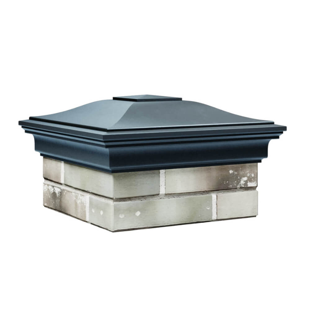 Колпак Zking Монблан Серый на столб 1.5х1.5 еврокирпича 0.7НФ (355х355мм) в Тюмени фото