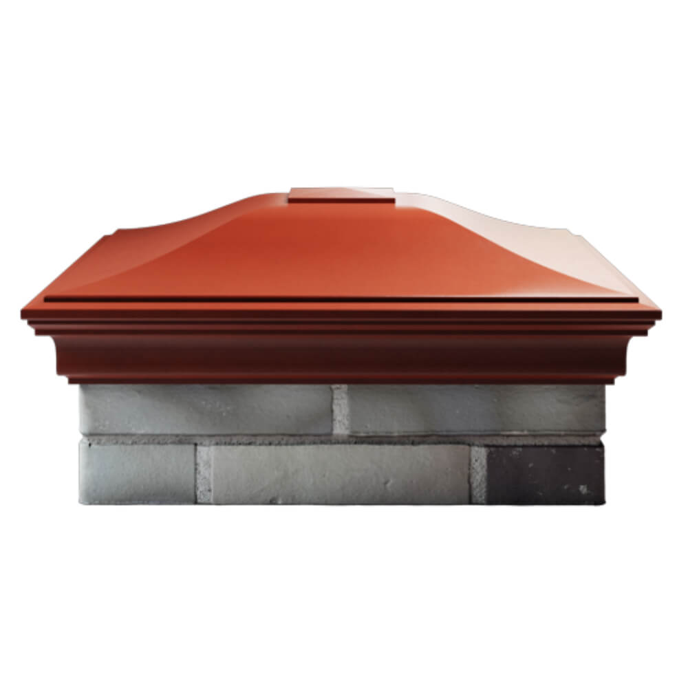 Колпак Zking Монблан Красный на столб 2х2 кирпича (515х515мм) в Тюмени фото