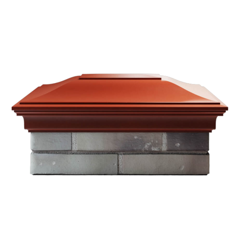 Колпак Zking Монблан Красный на столб 2х1.5 кирпича (515х385мм) в Тюмени фото