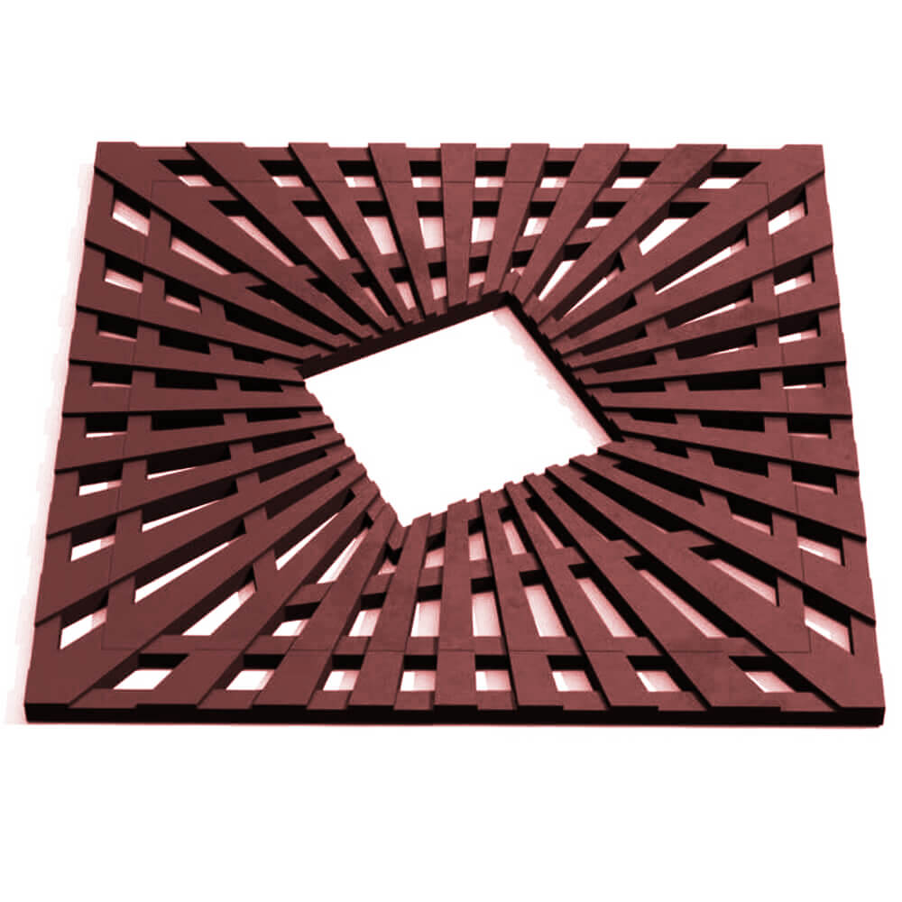 Приствольная решетка для дерева ZKING ATMOSPHERE 1.2х1.2м Коричневая Тюмень фото