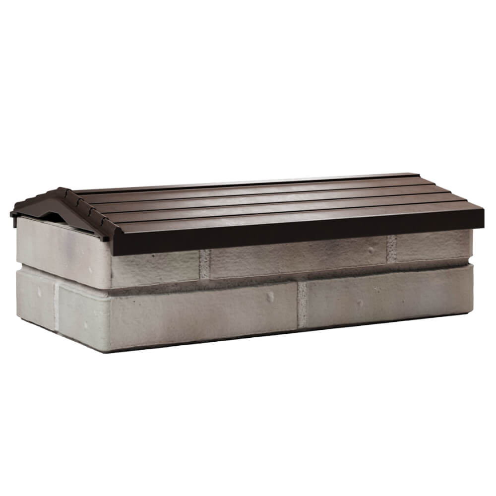 Парапет Zking Бона ХайТек Коричневый с посадкой на 1 кирпич (200/225/255мм) Тюмень фото