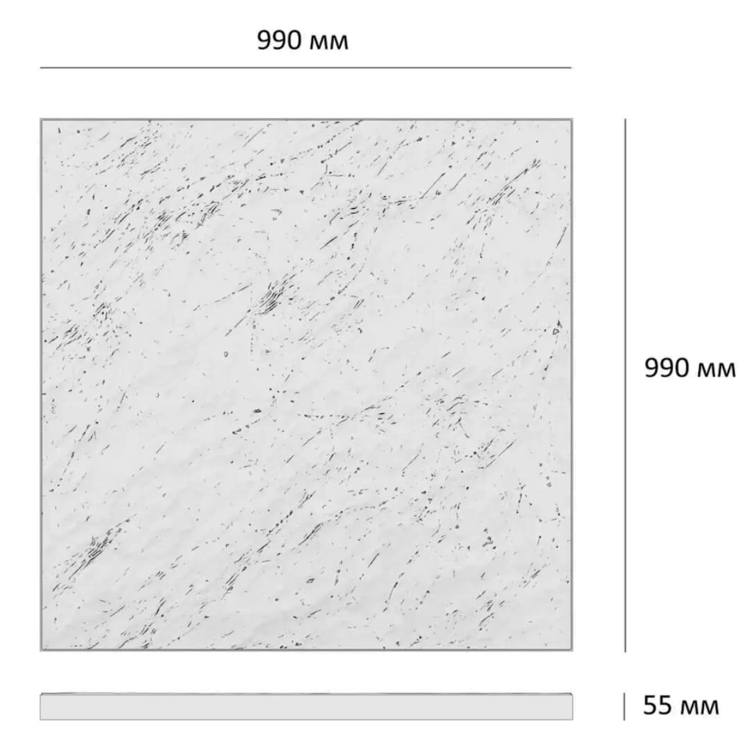 Шаговая плита STONE Светлая Галька 990х990х55мм в Тюмени фото