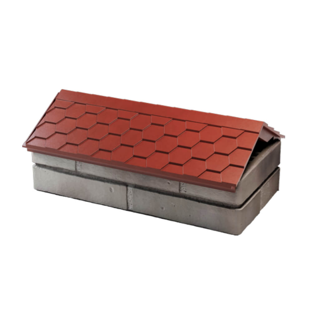 Парапет Zking Эверест Красный с посадкой на 1 кирпич (200/225/255мм) в Тюмени фото