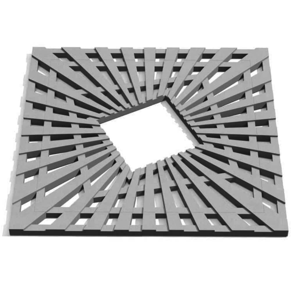 Приствольная решетка для дерева ZKING ATMOSPHERE 1.2х1.2м Серая Тюмень фото