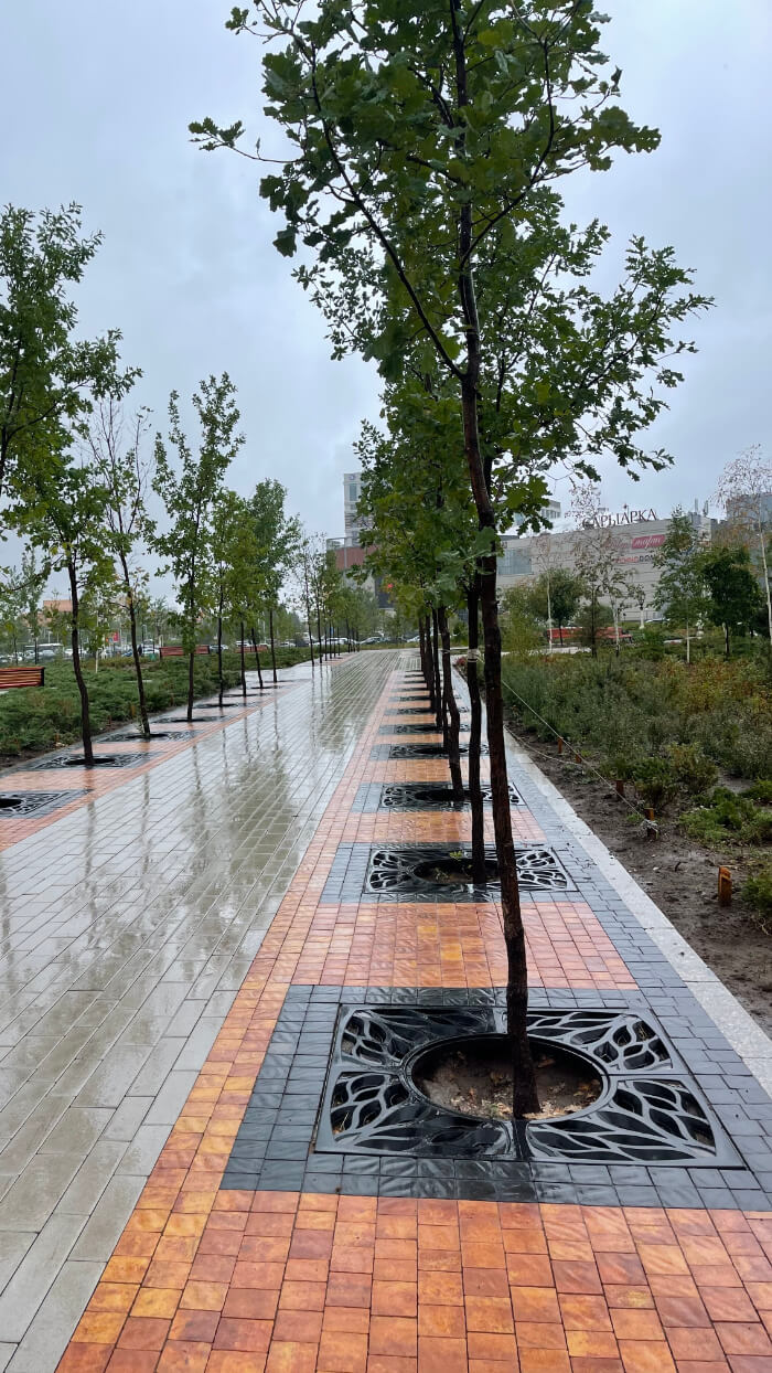 Приствольная решетка для дерева ZKING CRUST 1.2х1.2м Черная в Тюмени фото