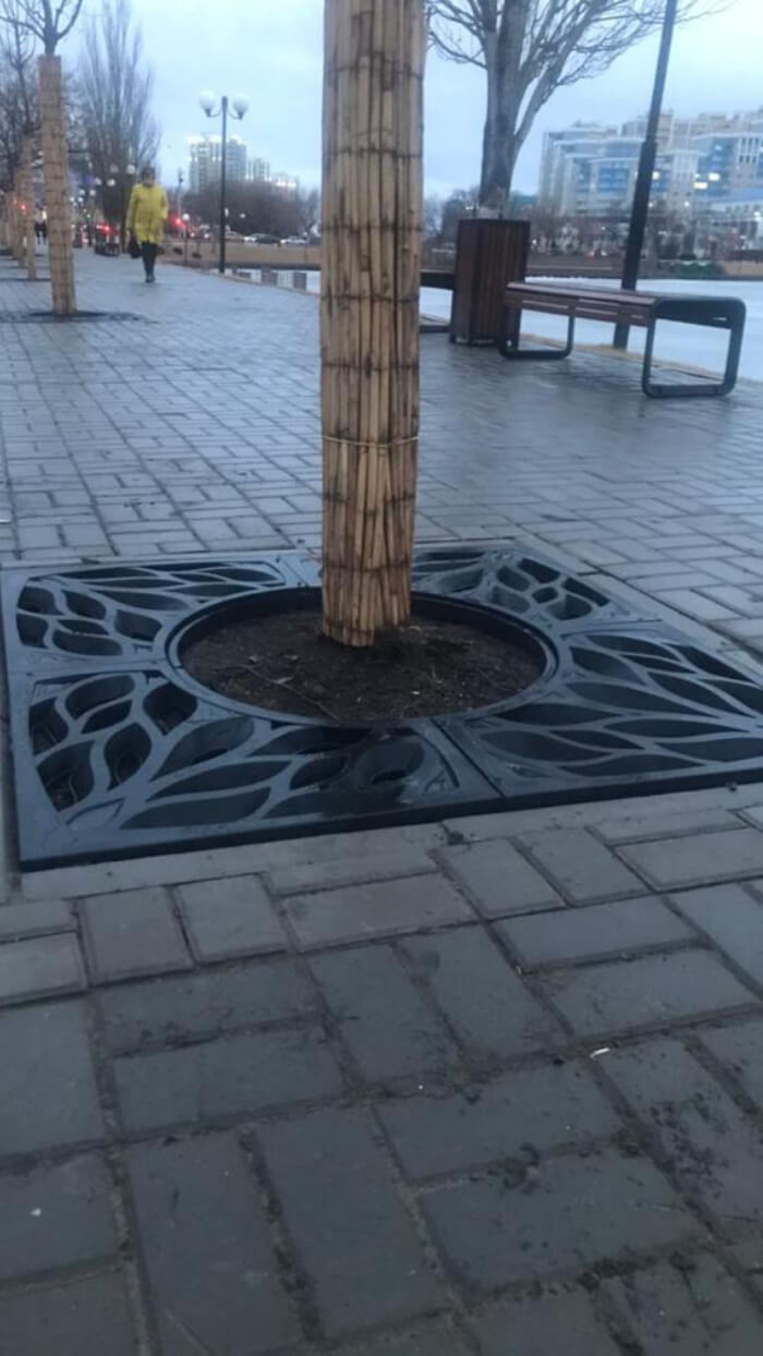 Приствольная решетка для дерева ZKING CRUST 1.2х1.2м Черная в Тюмени фото