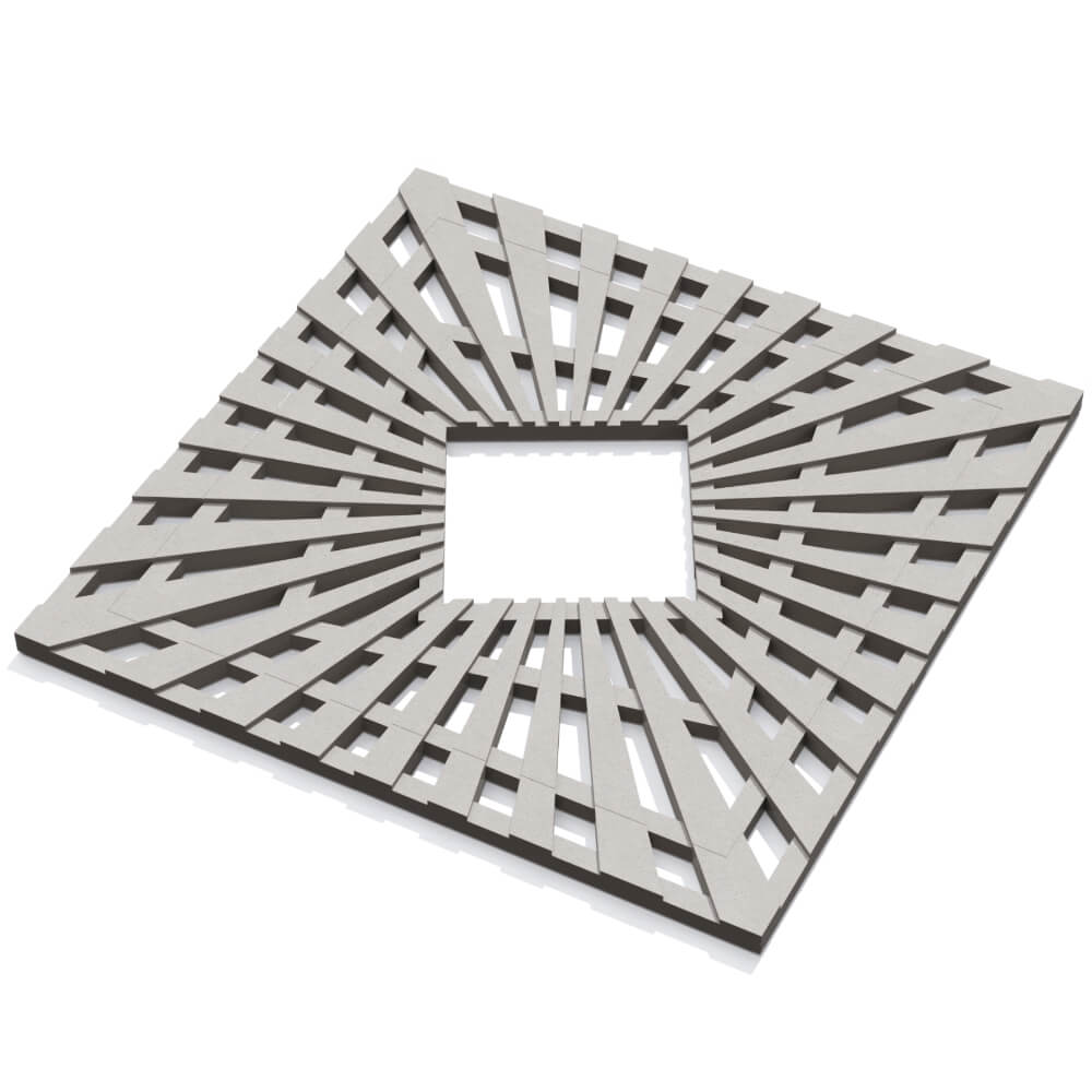 Приствольная решетка для дерева ZKING ATMOSPHERE 1.2х1.2м Бежевая в Тюмени фото