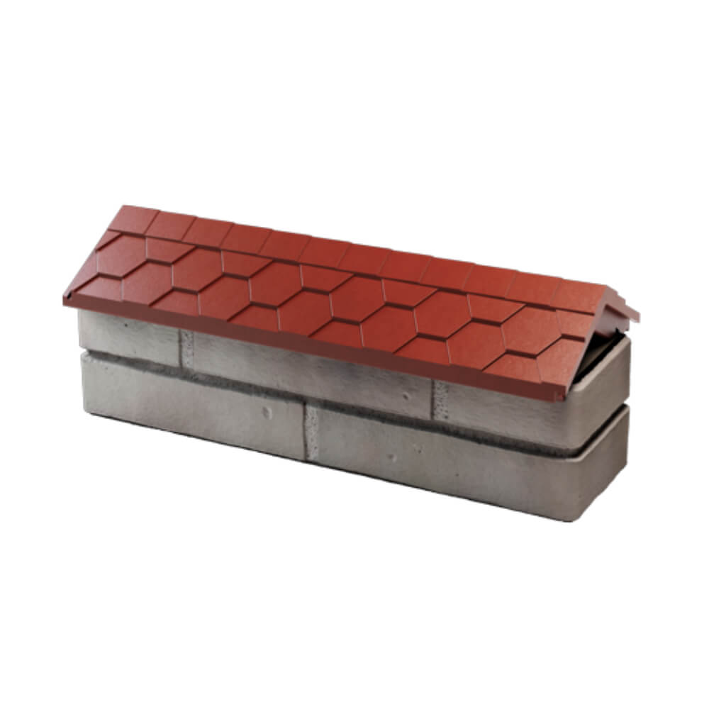 Парапет Zking Эверест Красный с посадкой на 0.5 кирпича (130мм) в Тюмени фото