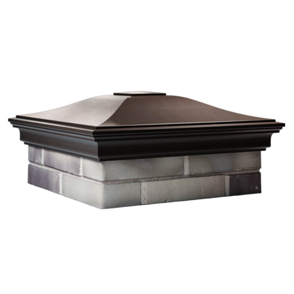 Колпак Zking Монблан Коричневый на столб 2х2 кирпича (515х515мм) в Тюмени фото