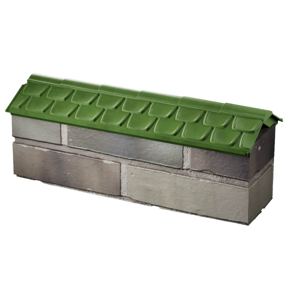 Парапет Zking Эльбрус Зеленый с посадкой на 0.5 кирпича (130мм) в Тюмени фото