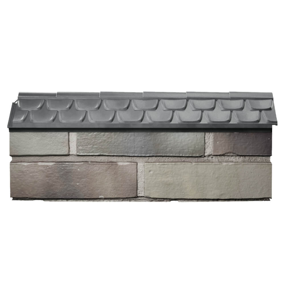Парапет Zking Эльбрус Серый с посадкой на 0.5 кирпича (130мм) в Тюмени фото