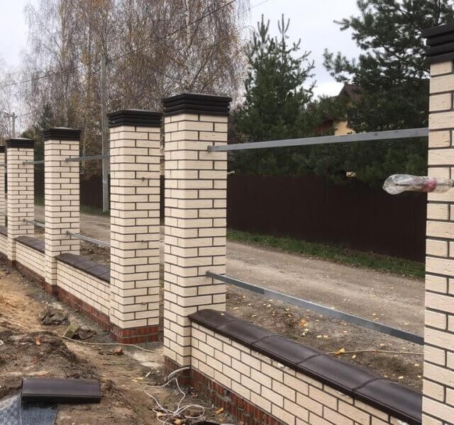 Колпак Zking Бона ХайТек Коричневый на столб 1.5х1.5 кирпича (385х385мм) в Тюмени фото