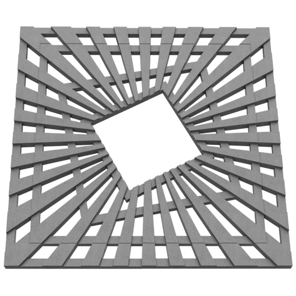 Приствольная решетка для дерева ZKING ATMOSPHERE 1.2х1.2м Серая в Тюмени фото