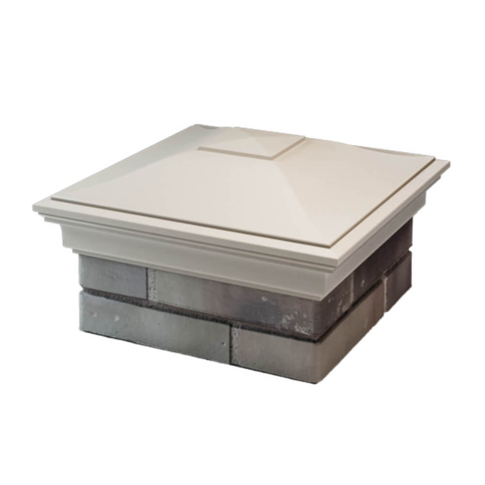 Колпак Zking Монблан Бежевый на столб 1.5х1.5 еврокирпича 0.7НФ (355х355мм) в Тюмени фото