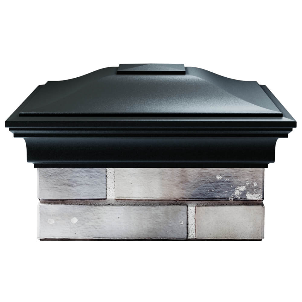 Колпак Zking Монблан Черный на столб 1.5х1.5 кирпича (385х385мм) Тюмень фото