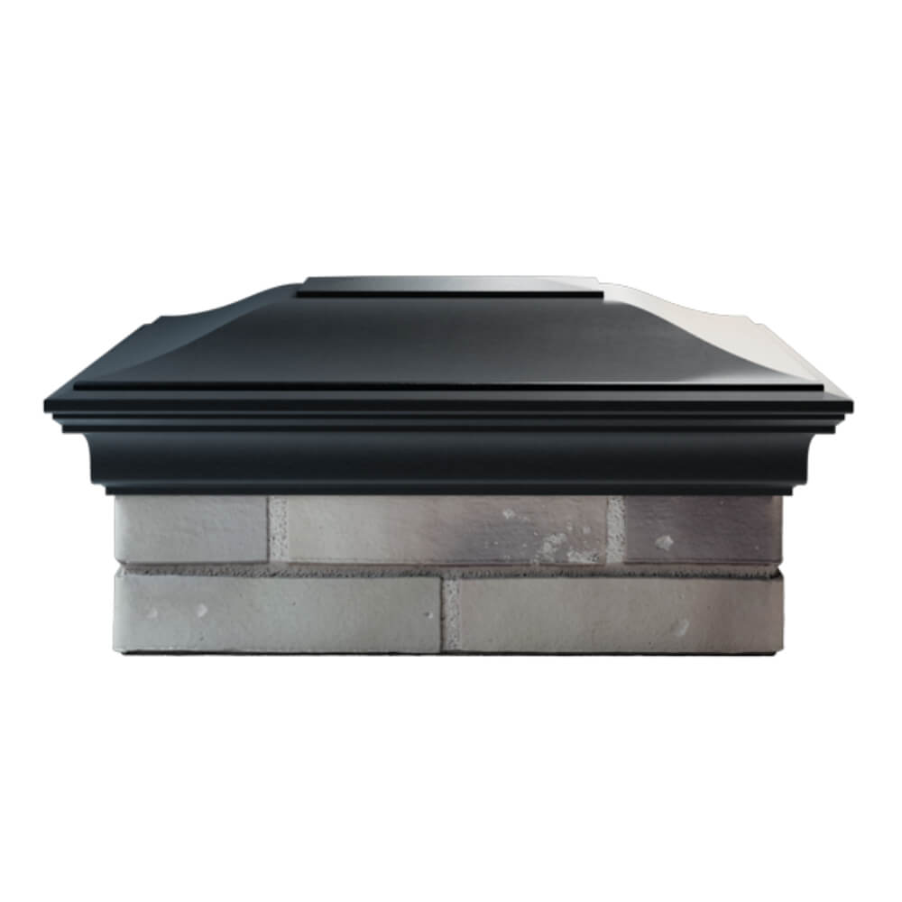 Колпак Zking Монблан Черный на столб 2х1.5 кирпича (515х385мм) в Тюмени фото