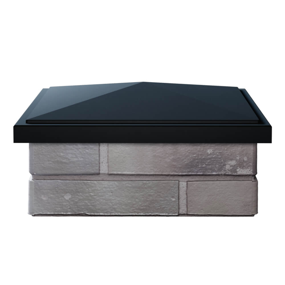 Колпак Zking БонаМоно Черный на столб 1.5х1.5 кирпича (385х385, 400х400мм) Тюмень фото