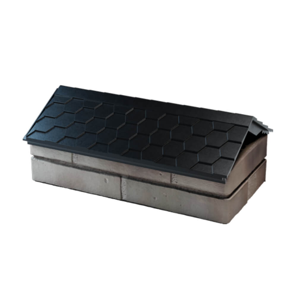 Парапет Zking Эверест Черный с посадкой на 1 кирпич (200/225/255мм) в Тюмени фото