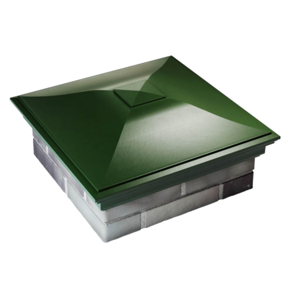 Колпак Zking Монблан Зеленый на столб 2х2 кирпича (515х515мм) Тюмень фото