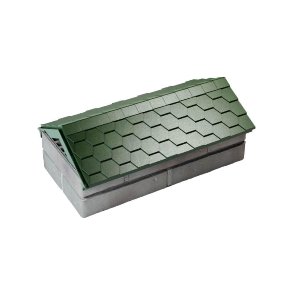 Парапет Zking Эверест Зеленый с посадкой на 1 кирпич (200/225/255мм) в Тюмени фото