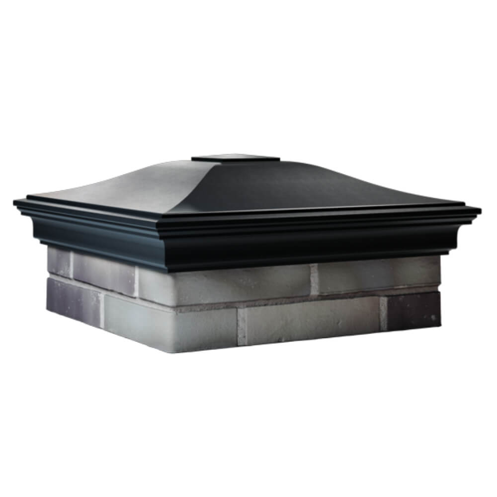 Колпак Zking Монблан Черный на столб 2х2 кирпича (515х515мм) в Тюмени фото