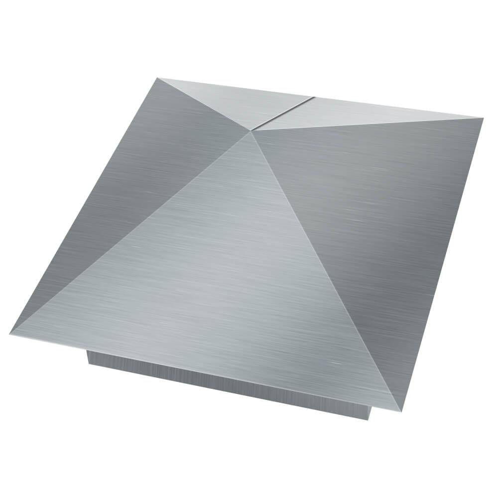 Колпак металлический 380х380мм оцинкованный заборный Тюмень фото