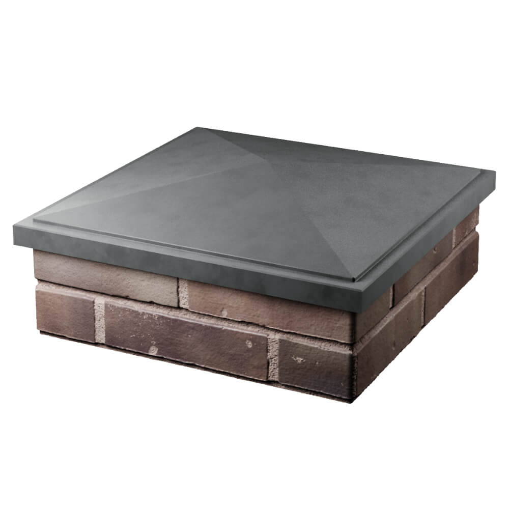 Колпак Zking БонаМоно Серый на столб 2х2 кирпича (515х515, 530х530мм) в Тюмени фото