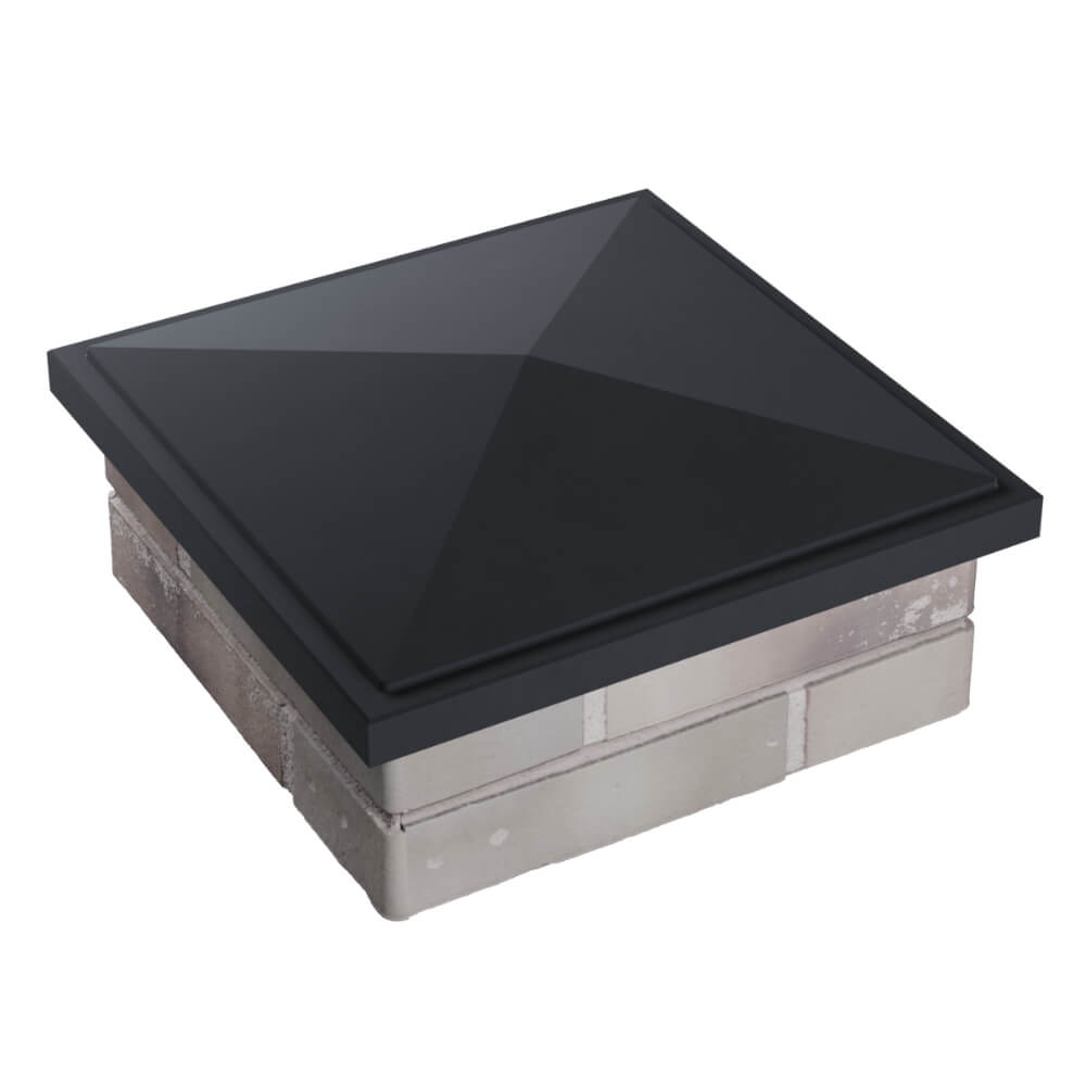 Колпак Zking БонаМоно Серый на столб 1.5х1.5 кирпича (385х385, 400х400мм) в Тюмени фото