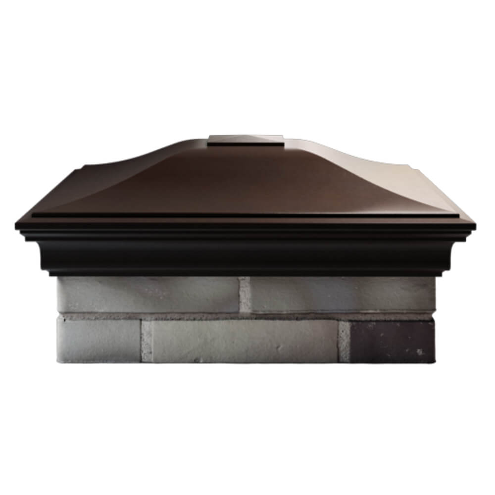 Колпак Zking Монблан Коричневый на столб 2х2 кирпича (515х515мм) в Тюмени фото