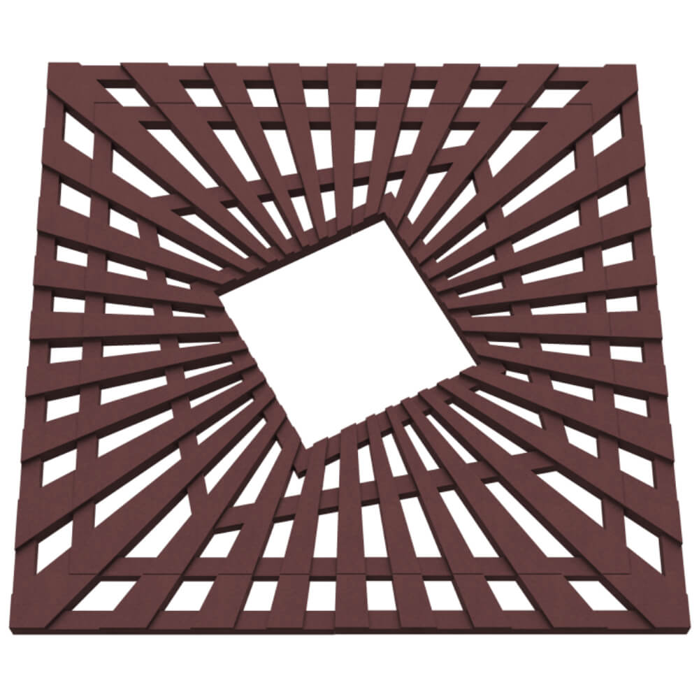 Приствольная решетка для дерева ZKING ATMOSPHERE 1.2х1.2м Коричневая в Тюмени фото