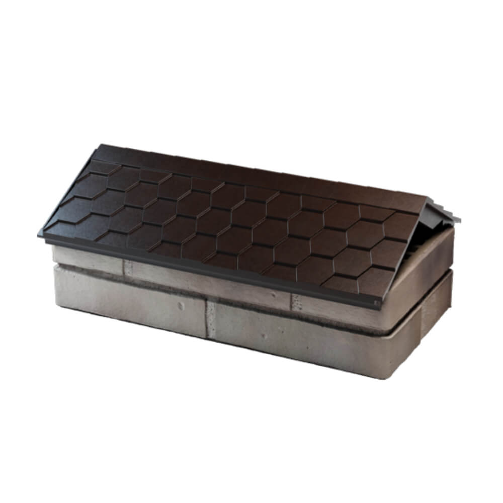 Парапет Zking Эверест Коричневый с посадкой на 1 кирпич (200/225/255мм) в Тюмени фото