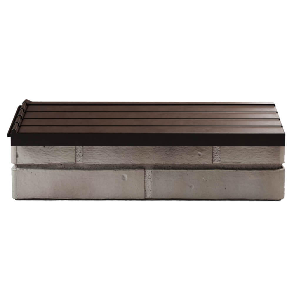 Парапет Zking Бона ХайТек Коричневый с посадкой на 1 кирпич (200/225/255мм) в Тюмени фото