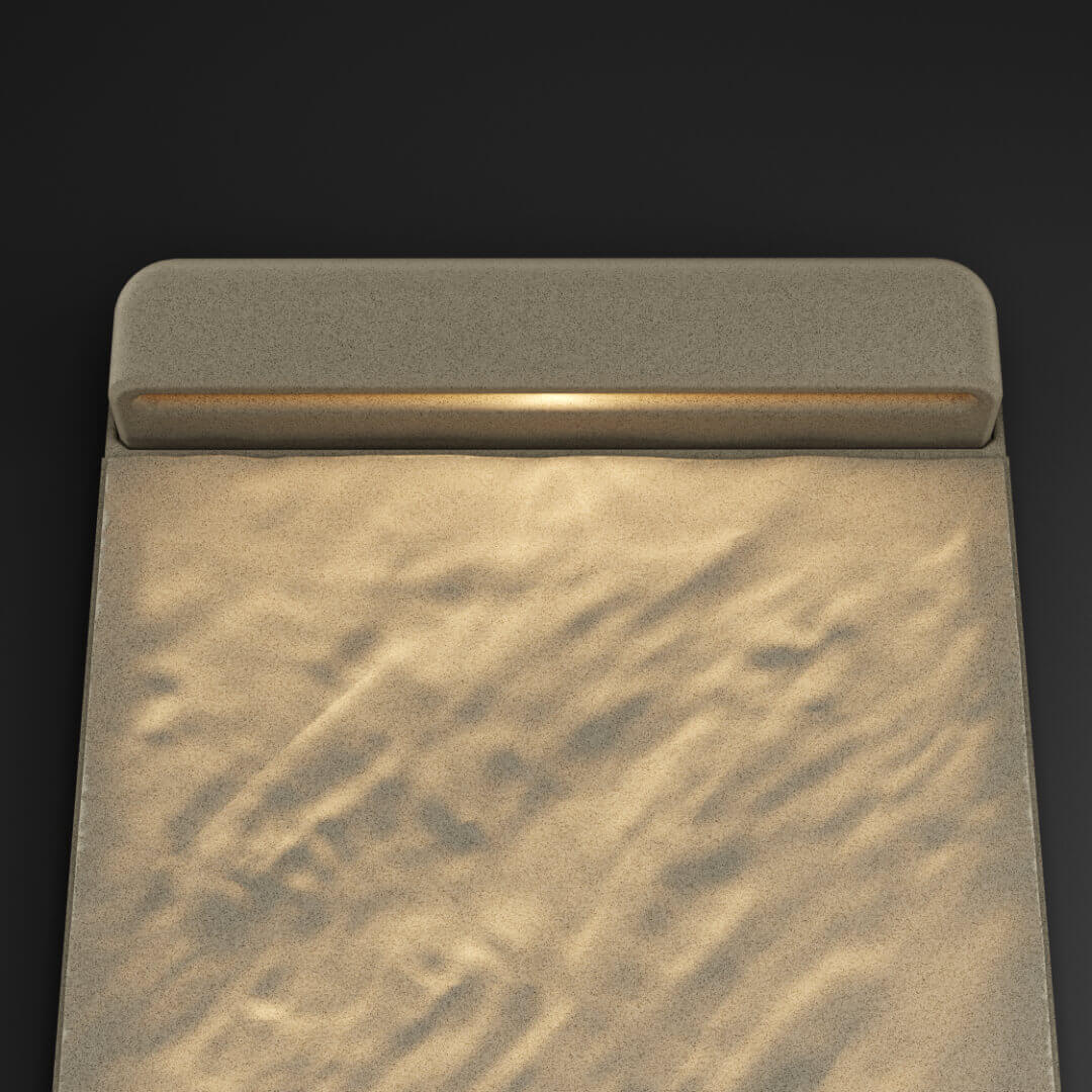 LED Светильник для шаговой плиты STONE Светлая Галька 330х75х98мм в Тюмени фото