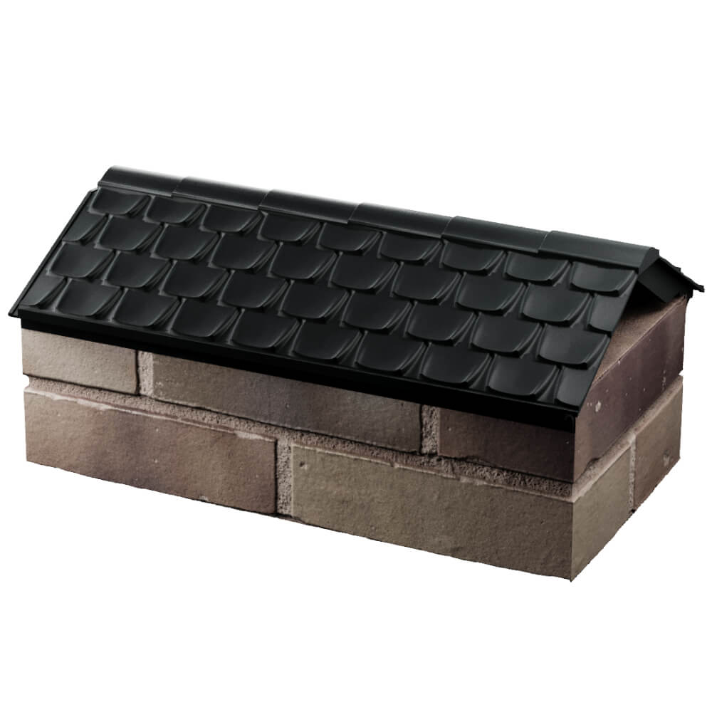 Парапет Zking Эльбрус Черный с посадкой на 1 кирпич (255мм) в Тюмени фото