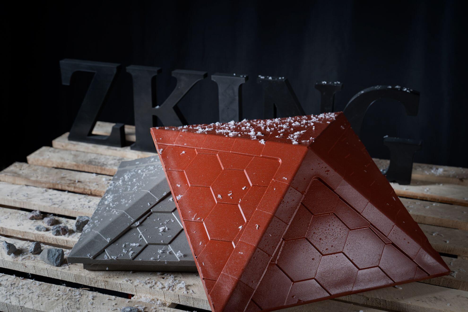 Колпак Zking Эверест Красный на столб 1.5х1.5 кирпича (390х390мм) в Тюмени фото