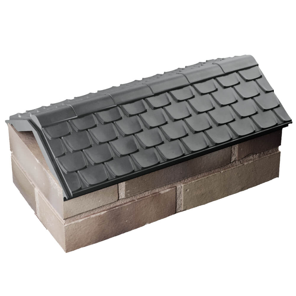 Парапет Zking Эльбрус Серый с посадкой на 1 кирпич (255мм) в Тюмени фото