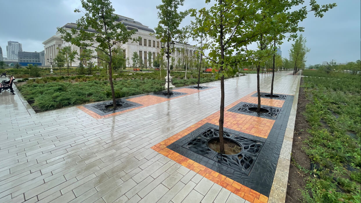 Приствольная решетка для дерева ZKING CRUST 1.2х1.2м Черная в Тюмени фото