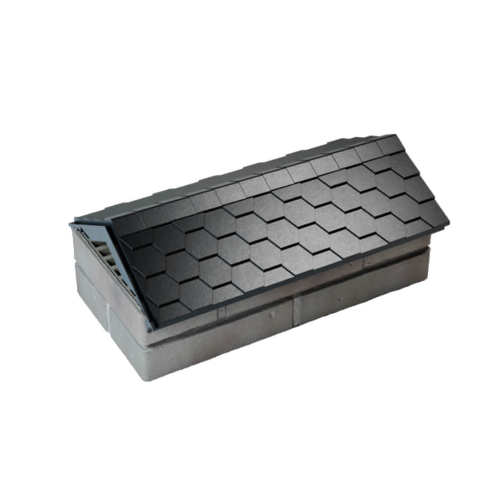 Парапет Zking Эверест Черный с посадкой на 1 кирпич (200/225/255мм) в Тюмени фото