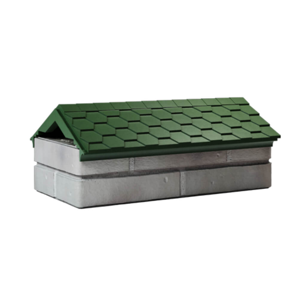 Парапет Zking Эверест Зеленый с посадкой на 1 кирпич (200/225/255мм) Тюмень фото