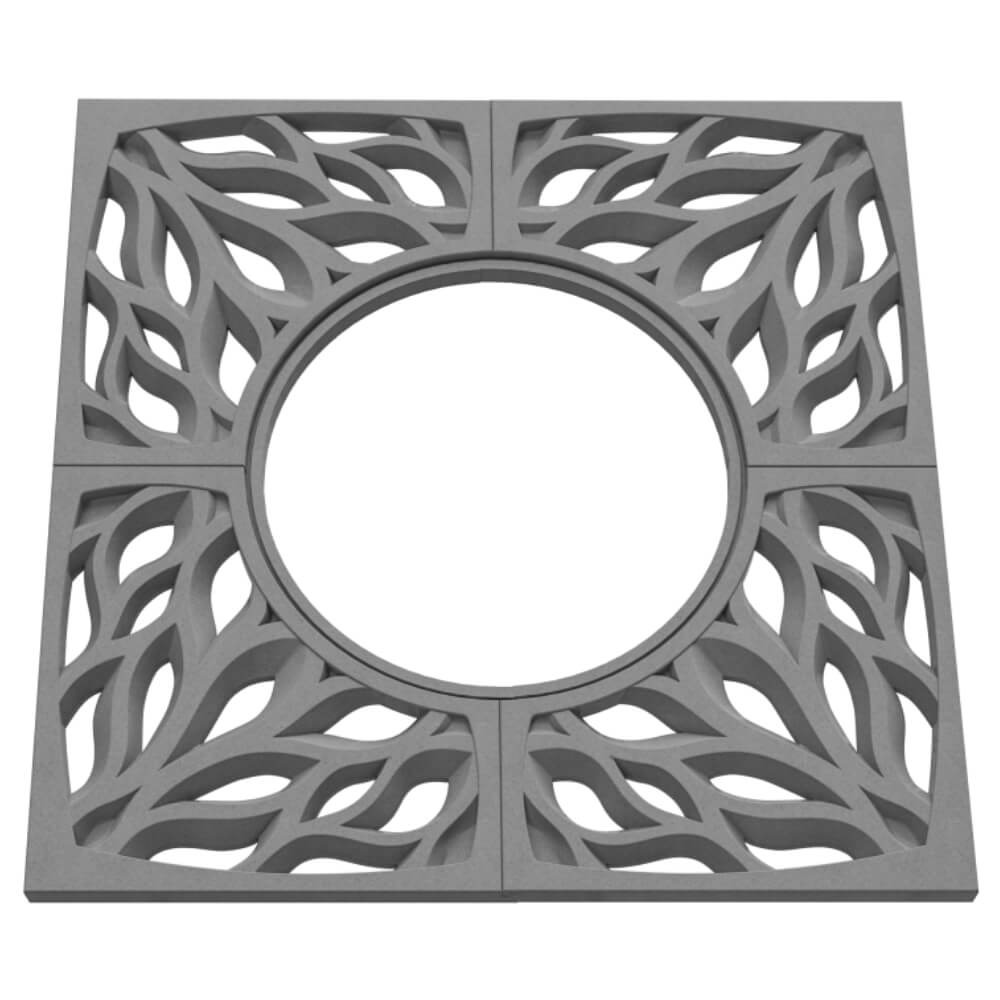 Приствольная решетка для дерева ZKING CRUST 1.2х1.2м Серая в Тюмени фото