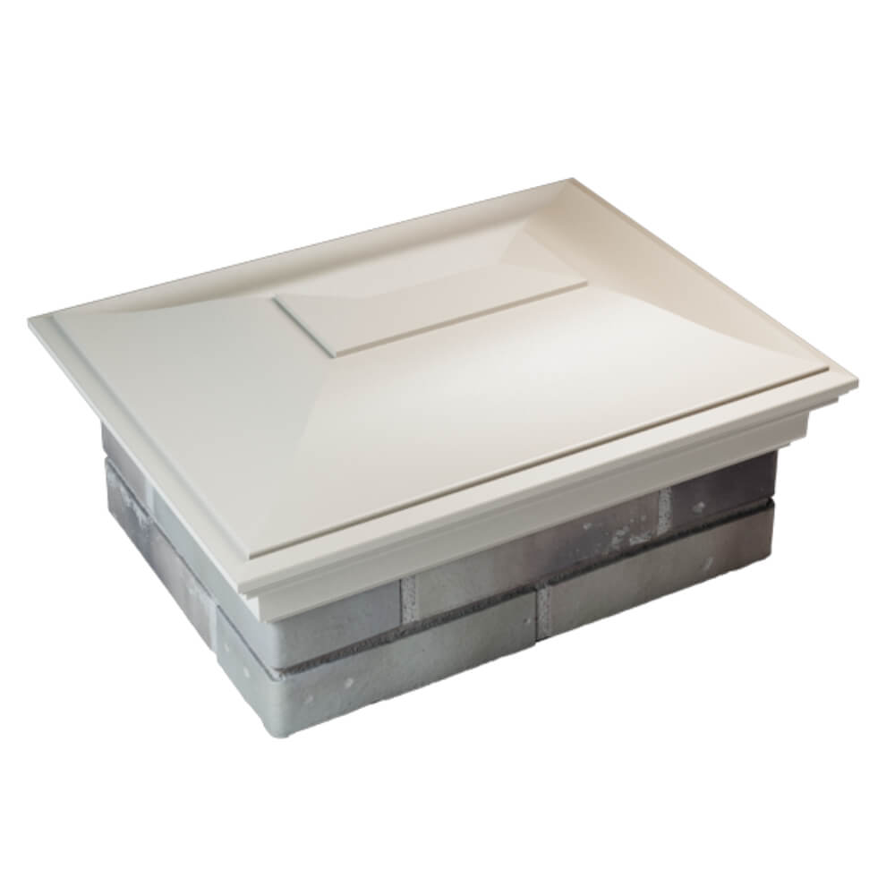 Колпак Zking Монблан Бежевый на столб 2х1.5 кирпича (515х385мм) Тюмень фото