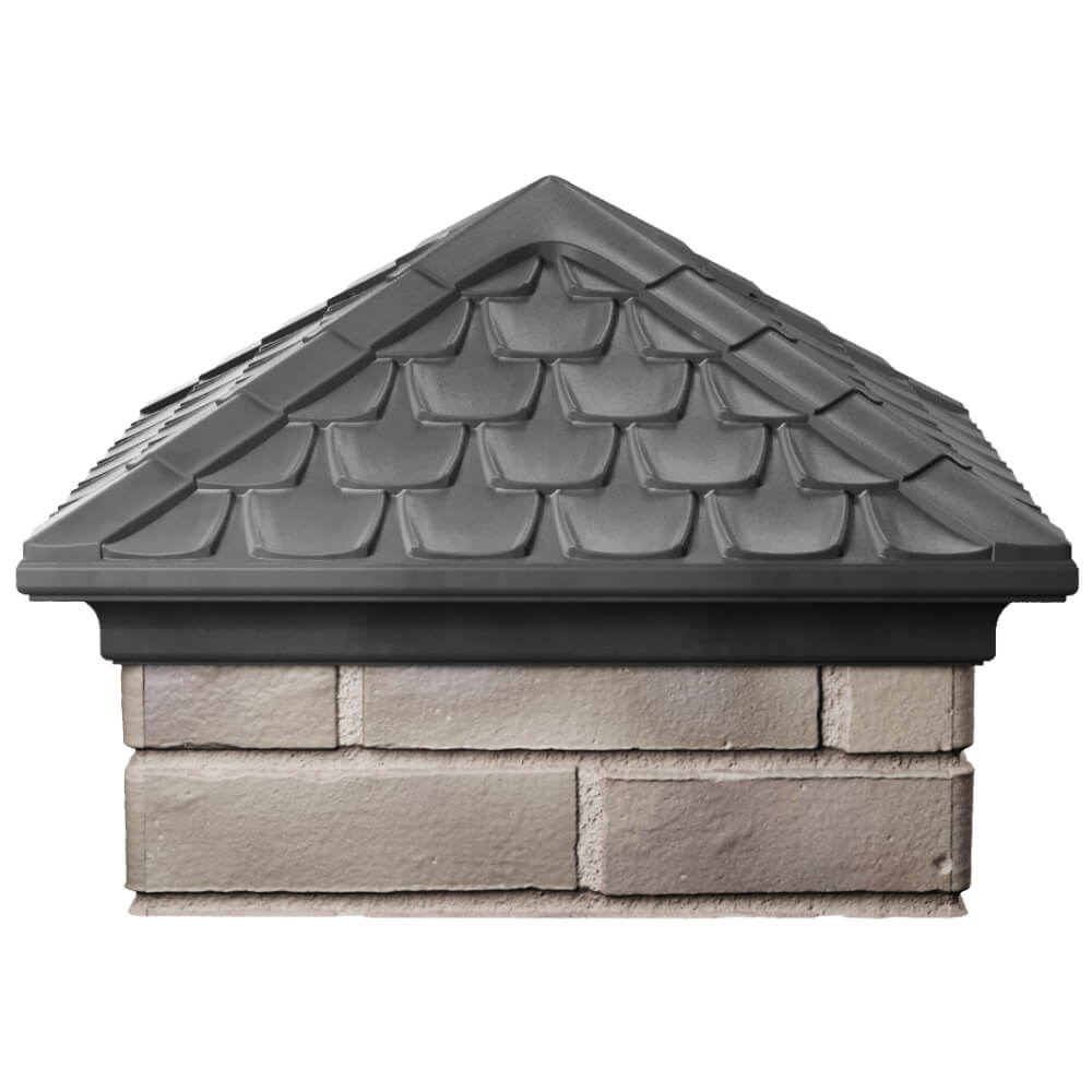 Колпак Zking Эльбрус Серый на столб 1.5х1.5 кирпича (385х385мм) Тюмень фото