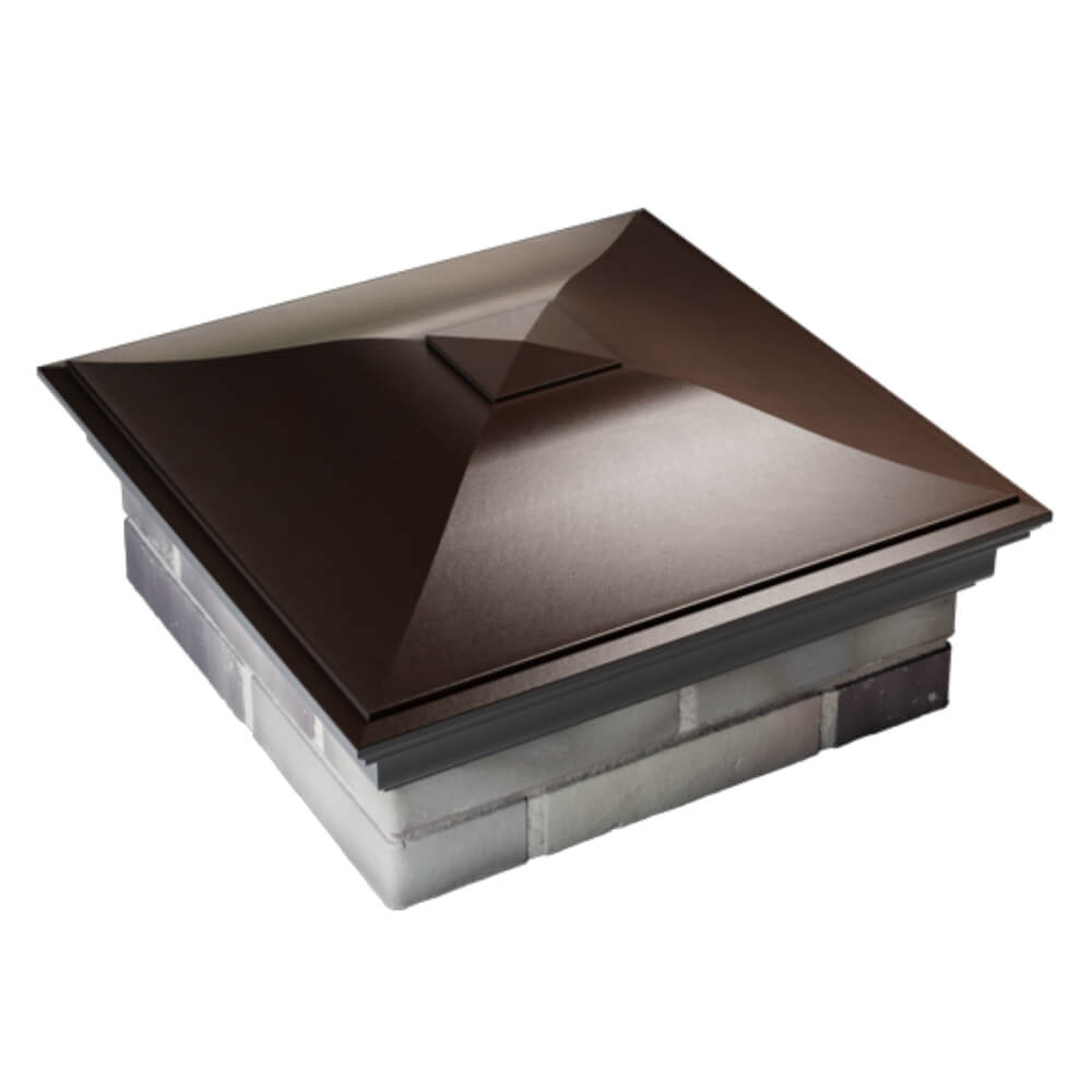 Колпак Zking Монблан Коричневый на столб 2х2 кирпича (515х515мм) Тюмень фото