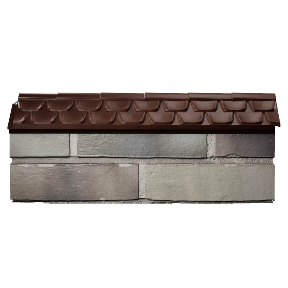 Парапет Zking Эльбрус Коричневый с посадкой на 0.5 кирпича (130мм) в Тюмени фото