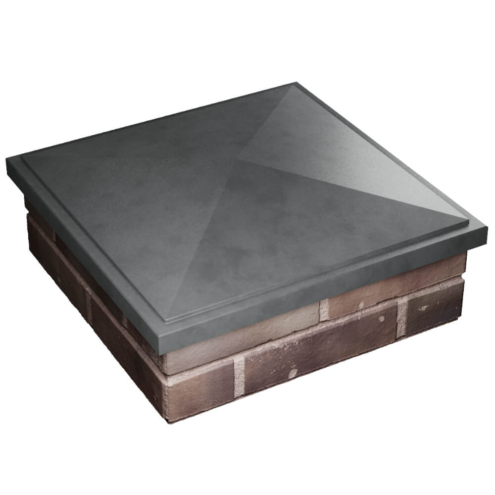 Колпак Zking БонаМоно Серый на столб 2х2 кирпича (515х515, 530х530мм) в Тюмени фото