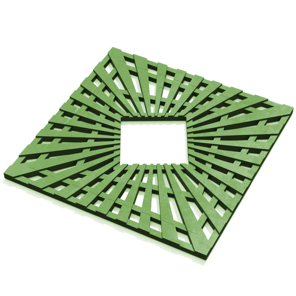 Приствольная решетка для дерева ZKING ATMOSPHERE 1.2х1.2м Зеленая в Тюмени фото