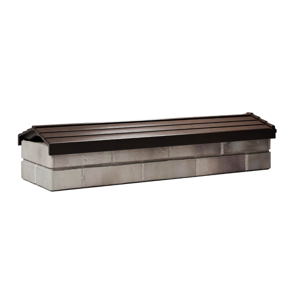 Парапет Zking Бона ХайТек Коричневый посадка на 0.5 кирпича (130мм) Тюмень фото