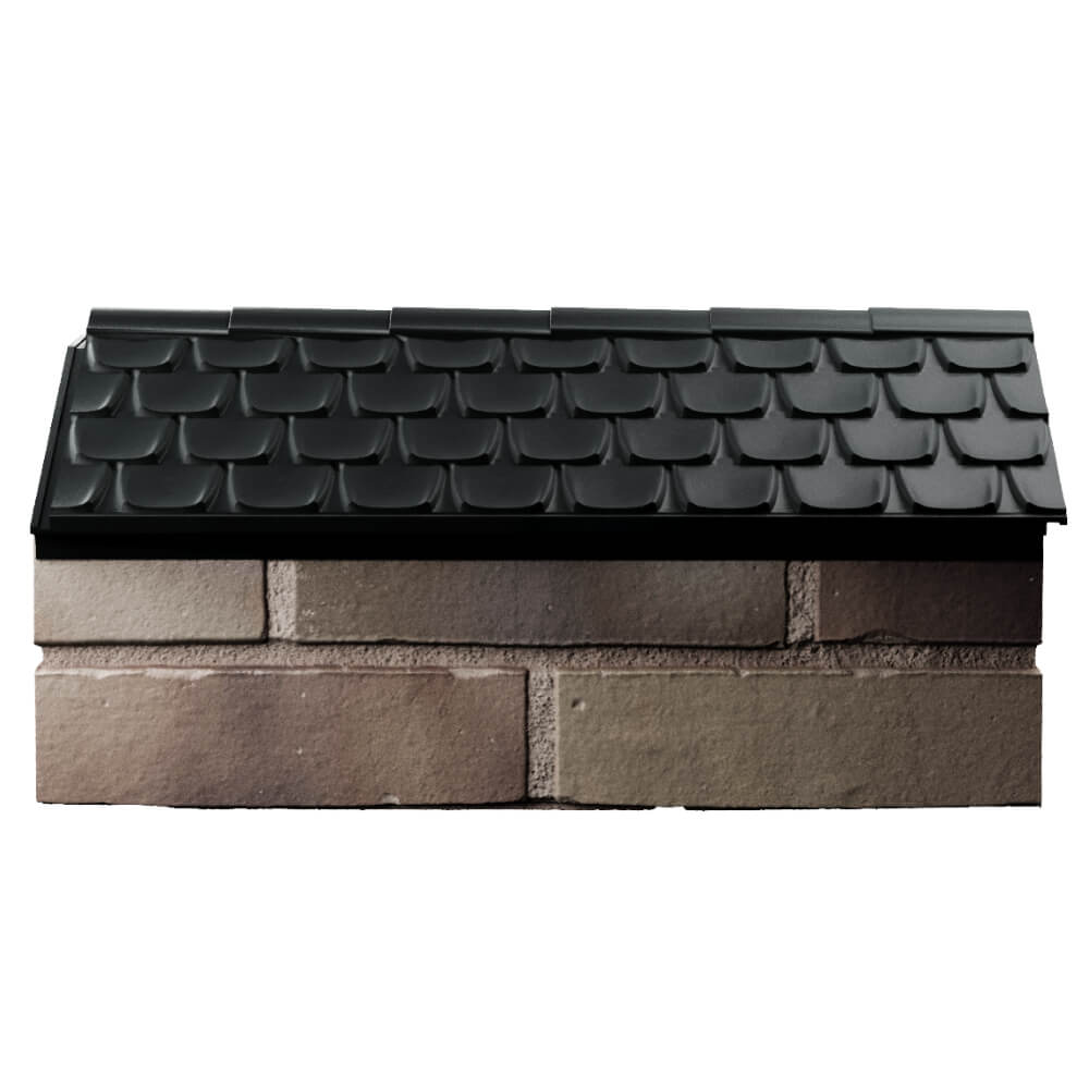Парапет Zking Эльбрус Черный с посадкой на 1 кирпич (255мм) в Тюмени фото