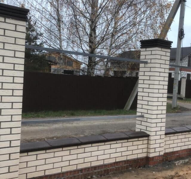 Колпак Zking Бона ХайТек Коричневый на столб 1.5х1.5 кирпича (385х385мм) в Тюмени фото