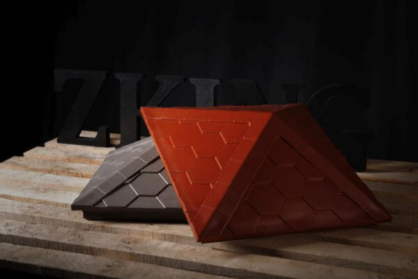 Колпак Zking Эверест Красный на столб 1.5х1.5 кирпича (390х390мм) в Тюмени фото